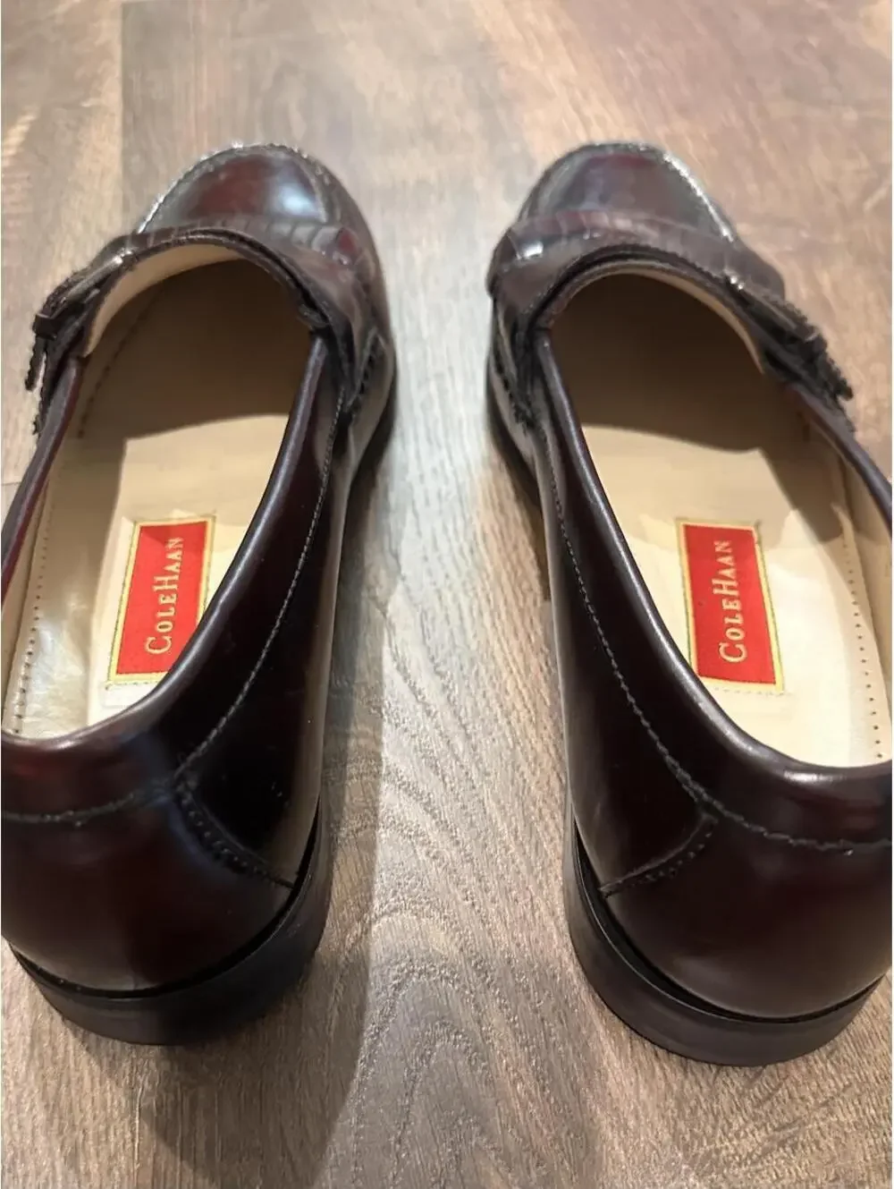 Cole Haan Men's Burgundy and Brown Loafer